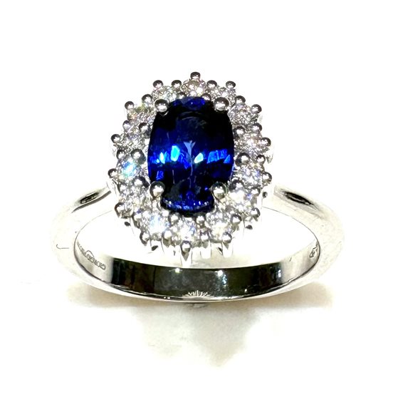 Ringe Giorgio Visconti Dame Kate in Weißgold Zaffiro blu 1.26 Ct 95395746 - 95395746